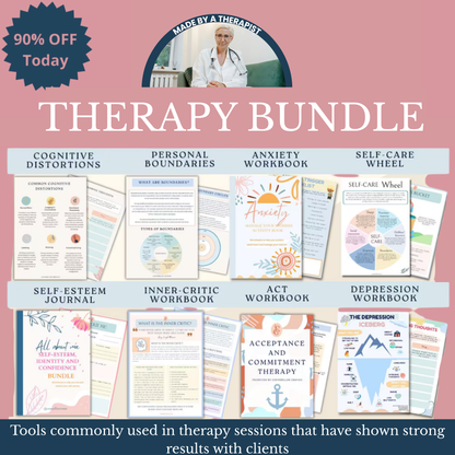 Trauma therapy 90% off bundle, anxiety coping skill card, therapy worksheets, crisis therapy PTSD, anxiety therapy tool, safety plan